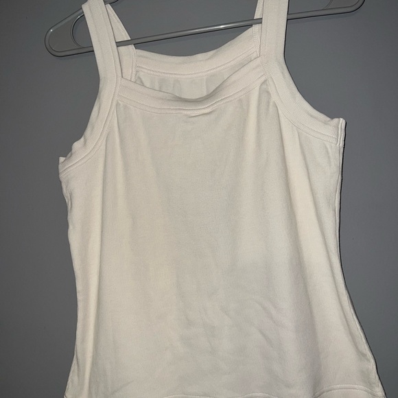 NWT cream ribbed Adidas tank top - Picture 2 of 3
